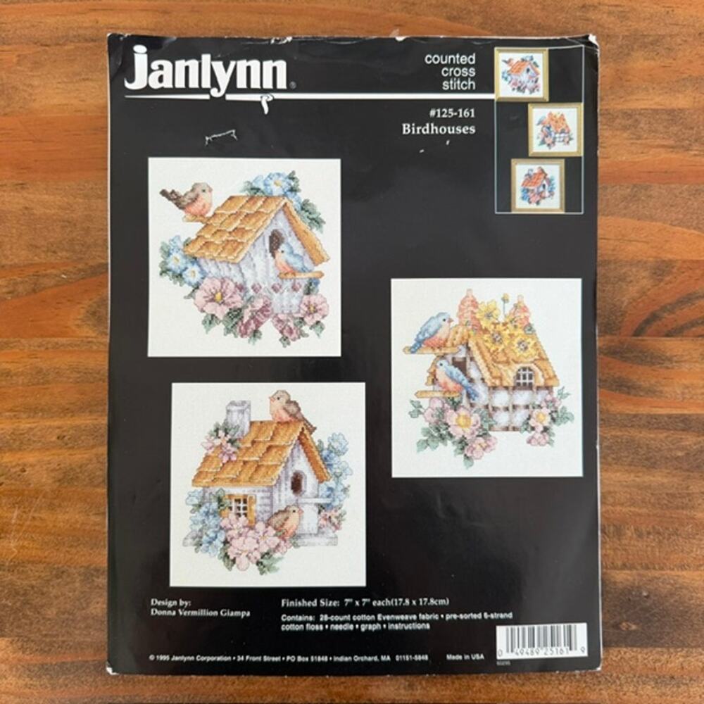 Janlynn Counted Cross Stitch Kit - Birdhouses #125-161